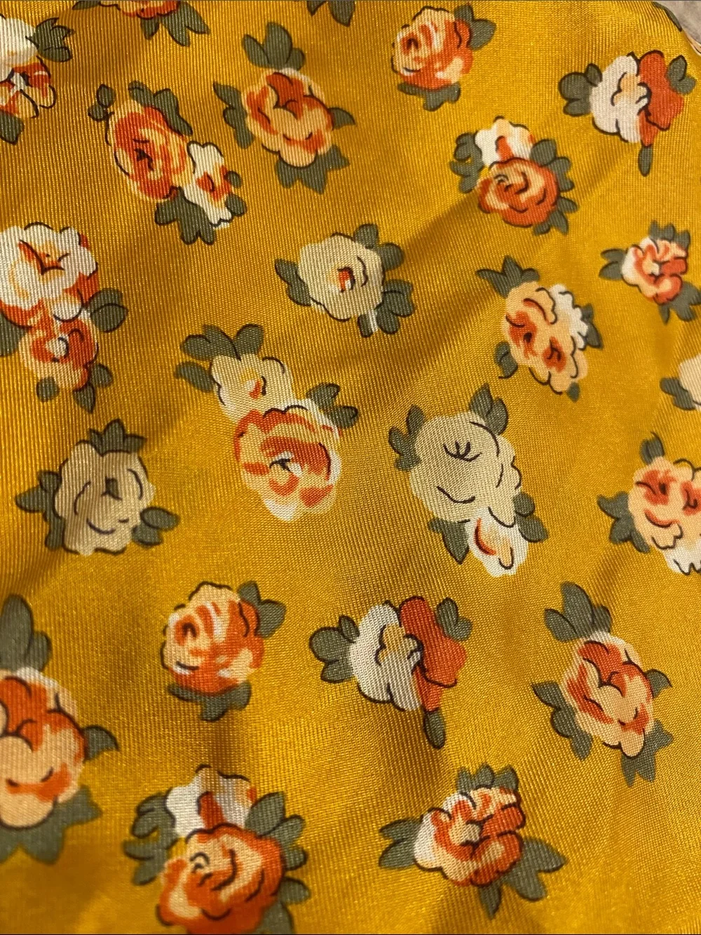 Coach Silk Yellow Floral Scarf - Lightweight Women’s Accessory